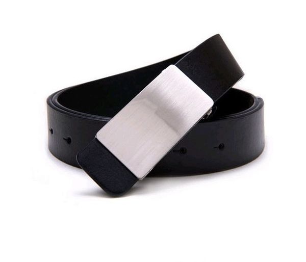 Mens Black Belt with Imitation Leather