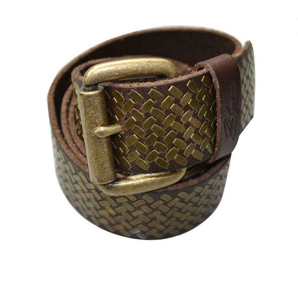 Punk Style Top Grain Leather Belt